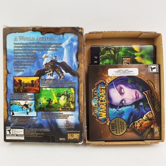 World of Warcraft Blizzard 2004 Vanilla PC Game Complete in Box 5 Discs - Picture 3 of 7